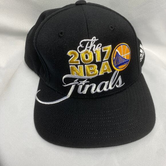Adidas The 2017 NBA Finals Snapback Hat Cap - Black Yellow White - Picture 1 of 8